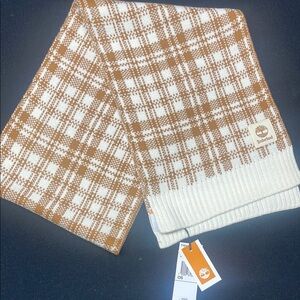 Timberland Plaid Knitted Scarf